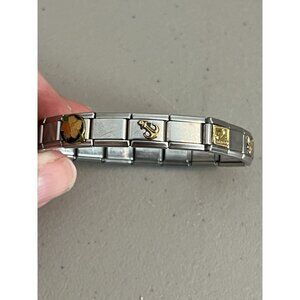 Casa d'Oro Stainless Steel Stretch Charm Bracelet Mother Whale Anchor Eagle